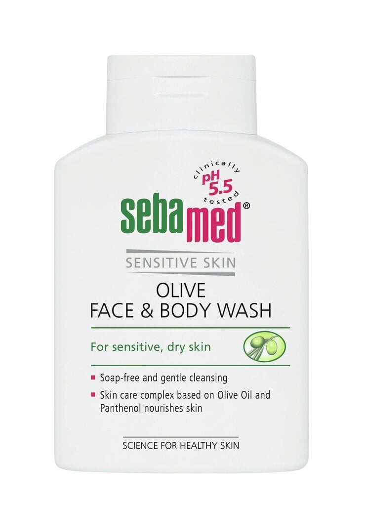 SebaMed Sensitive Skin Face & Body Wash vedelseep 200 ml цена и информация | Dušigeelid, õlid | hansapost.ee
