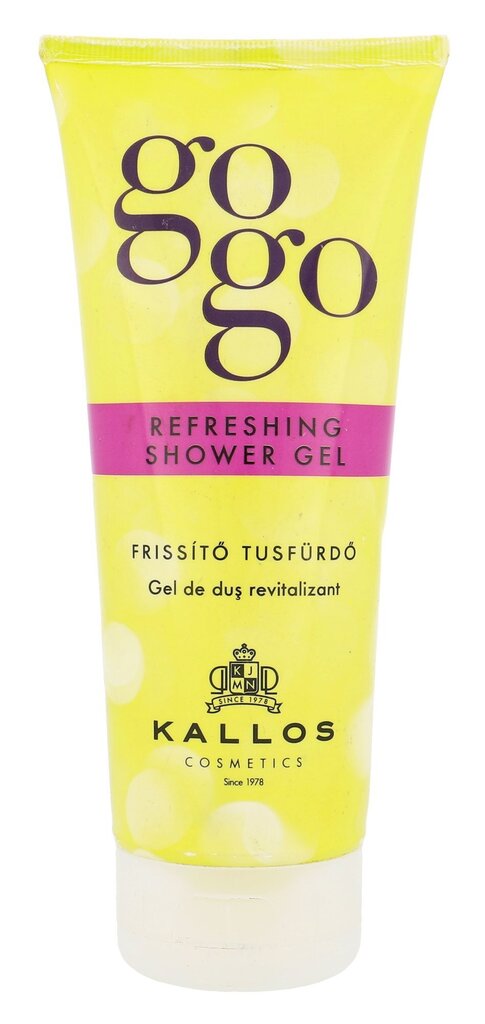 Dušigeel Kallos Cosmetics Go Go Refreshing 200 ml цена и информация | Dušigeelid, õlid | hansapost.ee