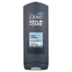 Dušigeel Dove Men + Care Micro Moisture Cool Fresh meestele 400 ml цена и информация | Масла, гели для душа | hansapost.ee