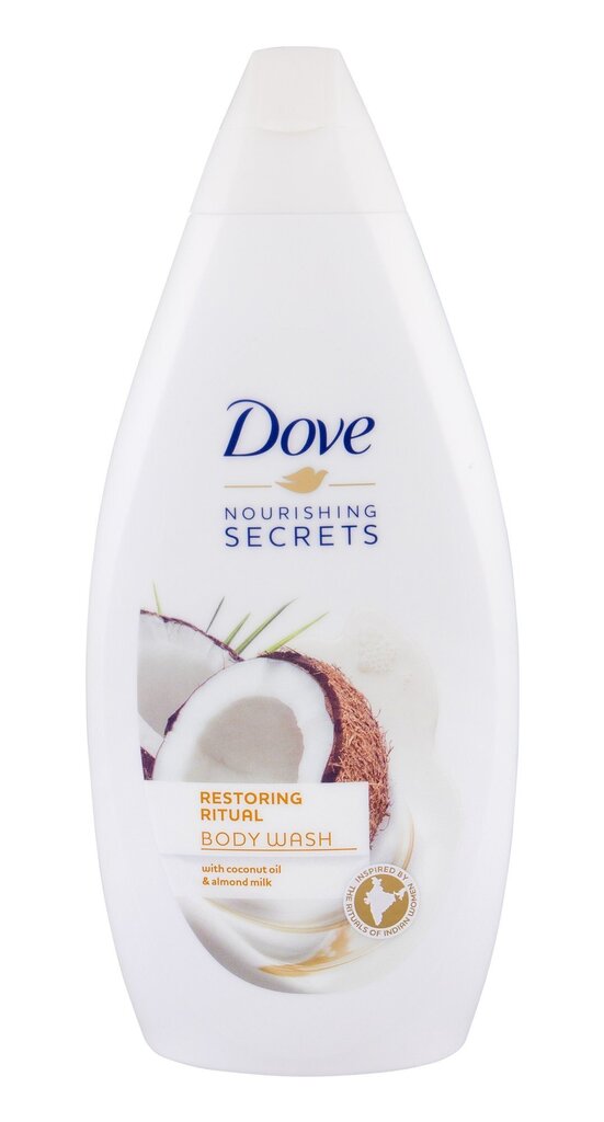 Dušigeel Dove Nourishing Secrets Coconut Oil & Almond Milk 500 ml цена и информация | Dušigeelid, õlid | hansapost.ee