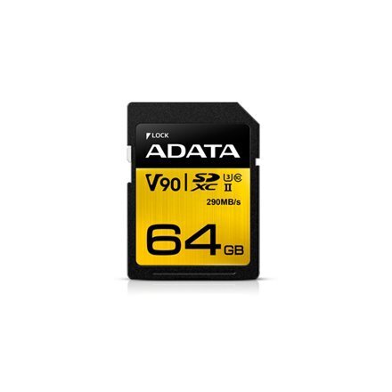 ADATA Premier ONE UHS-II U3 64 GB, SDXC, hind ja info | Mälukaardid mobiiltelefonidele | hansapost.ee