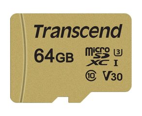 Transcend MicroSDXC 64ГБ цена и информация | Карты памяти для телефонов | hansapost.ee