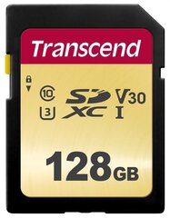 TRANSCEND SDXC UHS-3/V30 128GB MLC hind ja info | Mälukaardid mobiiltelefonidele | hansapost.ee