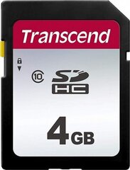 MEMORY SDHC 4GB C10/TS4GSDC300S TRANSCEND цена и информация | Карты памяти для телефонов | hansapost.ee