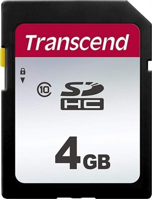 MEMORY SDHC 4GB C10/TS4GSDC300S TRANSCEND цена и информация | Mälukaardid mobiiltelefonidele | hansapost.ee