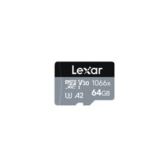 MEMORY MICRO SDXC 64GB UHS-I/W/A LMS1066064G-BNANG LEXAR hind ja info | Mälukaardid mobiiltelefonidele | hansapost.ee