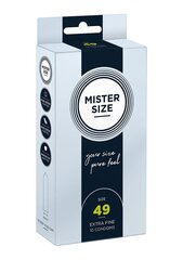 Kondoomid Mister Suurus 49 mm, 10 tk. hind ja info | Kondoomid | hansapost.ee