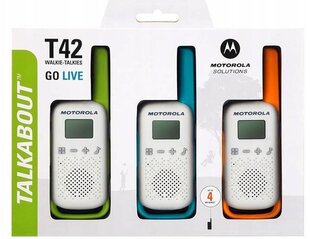 Raadiojaam Motorola TALKABOUT T42, 3 tk komplektis hind ja info | Raadiosaatjad | hansapost.ee