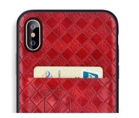 Devia iWallet Silicone Back Case With Place for Cards For Apple iPhone XS Max Brown hind ja info | Telefonide kaitsekaaned ja -ümbrised | hansapost.ee