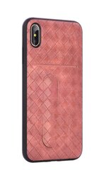 Devia iWallet Silicone Back Case With Place for Cards For Apple iPhone XS Max Pink hind ja info | Telefonide kaitsekaaned ja -ümbrised | hansapost.ee