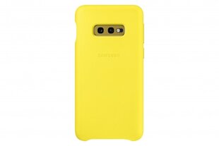 Кожаный чехол Samsung EF-VG970LYEGWW для Samsung G970 Galaxy S10e, желтый цена и информация | Чехлы для телефонов | hansapost.ee