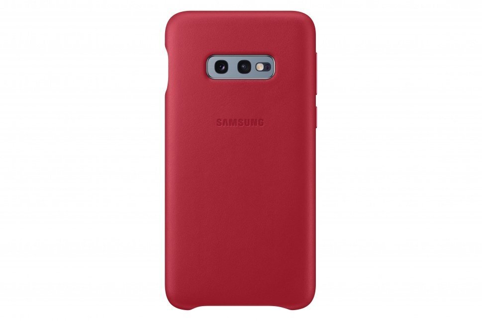 Samsung EF-VG970LRE Original Leather back cover case for Galaxy S10e (G970) Red hind ja info | Telefonide kaitsekaaned ja -ümbrised | hansapost.ee