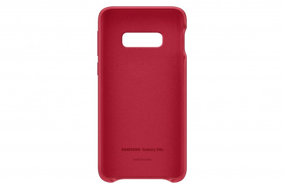 Samsung EF-VG970LRE Original Leather back cover case for Galaxy S10e (G970) Red hind ja info | Telefonide kaitsekaaned ja -ümbrised | hansapost.ee