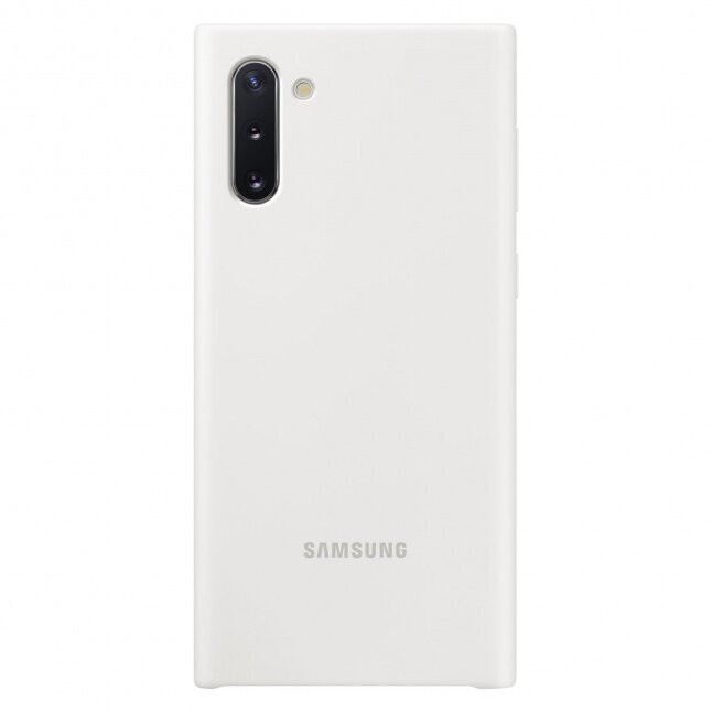 Samsung EP-PN970TWEGWW originaalne silikoonkate Samsung N970 Galaxy Note 10 (Note 10 5G) valge цена и информация | Telefonide kaitsekaaned ja -ümbrised | hansapost.ee