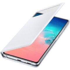 EF-EG770PWE Samsung S-View ümbris Galaxy S10 Lite White jaoks цена и информация | Чехлы для телефонов | hansapost.ee
