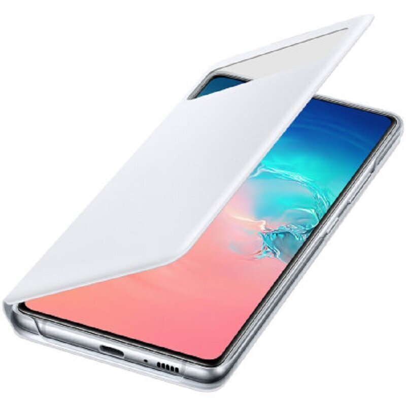 EF-EG770PWE Samsung S-View ümbris Galaxy S10 Lite White jaoks цена и информация | Telefonide kaitsekaaned ja -ümbrised | hansapost.ee