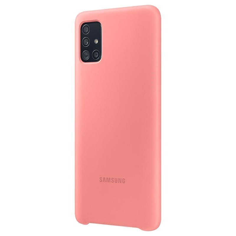 EF-PA515TPE Samsung silikoon ümbris Galaxy A51, roosa цена и информация | Telefonide kaitsekaaned ja -ümbrised | hansapost.ee