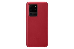 Telefoni ümbris nahast Samsung sobib Galaxy S20, punane цена и информация | Чехлы для телефонов | hansapost.ee