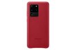 Telefoni ümbris nahast Samsung sobib Galaxy S20, punane цена и информация | Telefonide kaitsekaaned ja -ümbrised | hansapost.ee