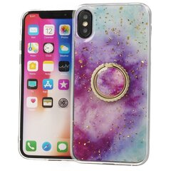 Silikoonist ümbris koos marmorist rõngaga FusionApple iPhone 11 Pro, lilla/sinine hind ja info | Telefonide kaitsekaaned ja -ümbrised | hansapost.ee
