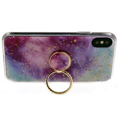 Silikoonist ümbris koos marmorist rõngaga FusionApple iPhone 11 Pro, lilla/sinine hind ja info | Fusion Accessories Mobiiltelefonid ja lisatarvikud | hansapost.ee