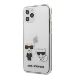 Чехол для телефона Karl Lagerfeld iPhone 12/12 Pro PC/TPU Karl & Choupette Cover Transparent цена и информация | Чехлы для телефонов | hansapost.ee