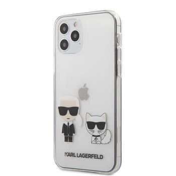 Telefoniümbris Karl Lagerfeld iPhone 12/12 Pro PC/TPU Karl & Choupette Cover Transparent hind ja info | Telefonide kaitsekaaned ja -ümbrised | hansapost.ee