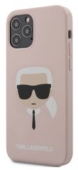 Чехол Karl Lagerfeld KLHCP12MSLKHLP Head для Apple iPhone 12 / 12 Pro, розовый цена и информация | Чехлы для телефонов | hansapost.ee