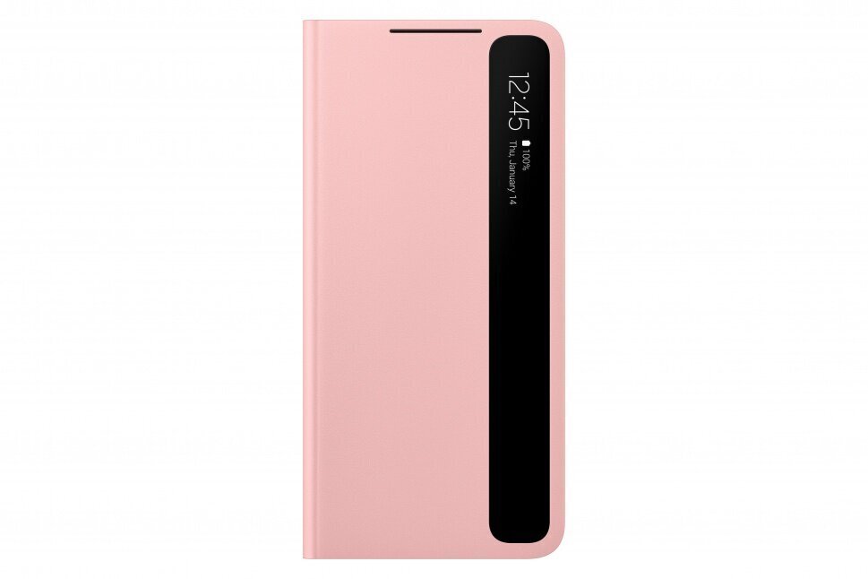 Samsung Clear View kate G996B Galaxy S21+ roosa jaoks hind ja info | Telefonide kaitsekaaned ja -ümbrised | hansapost.ee