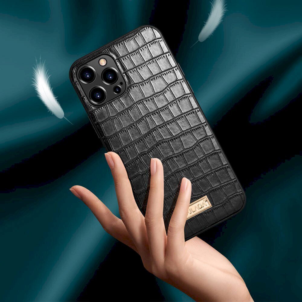 Sulada luxurious case kaitseümbris telefonile Apple iPhone 12 Pro Max, must цена и информация | Telefonide kaitsekaaned ja -ümbrised | hansapost.ee