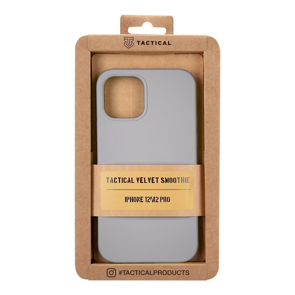 Tactical Velvet Smoothie Cover for Apple iPhone 12/12 Pro Foggy hind ja info | Telefonide kaitsekaaned ja -ümbrised | hansapost.ee