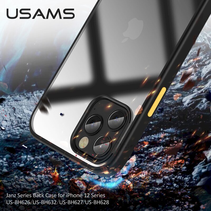 USAMS US-BH626 PC+TPU Case for iPhone 12 Mini Janz Series 5.4 Blue hind ja info | Telefonide kaitsekaaned ja -ümbrised | hansapost.ee