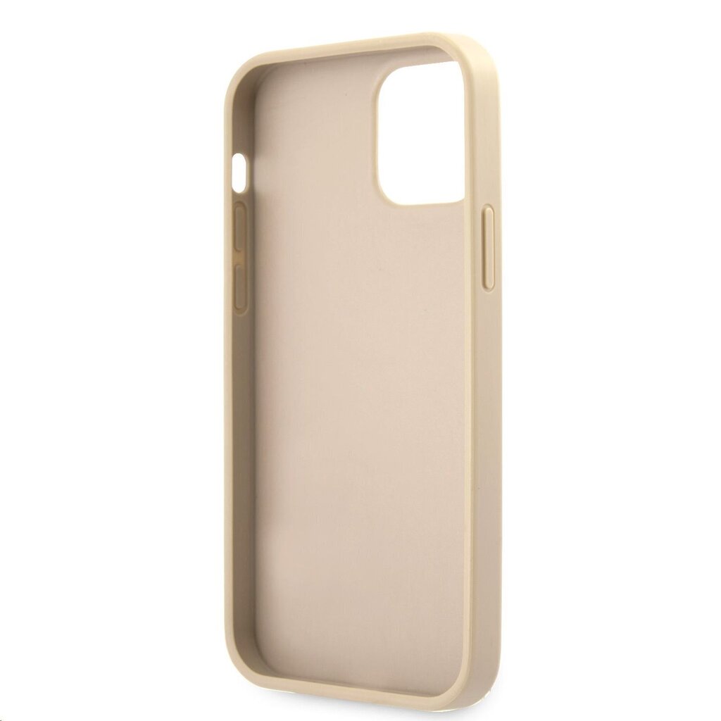 GUHCP12LRSAVSLG Guess PU Saffiano Vintage Script Case for iPhone 12 Pro Max Gold цена и информация | Telefonide kaitsekaaned ja -ümbrised | hansapost.ee