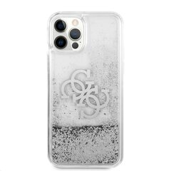 GUHCP12LLG4GSI Guess TPU Big 4G Liquid Glitter Silver Case for iPhone 12 Pro Max Transparent цена и информация | Чехлы для телефонов | hansapost.ee