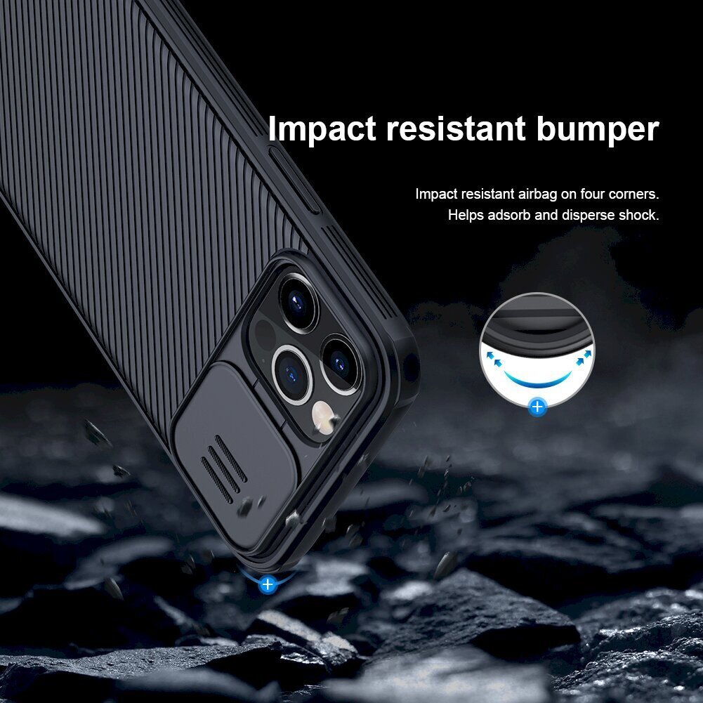 Nillkin CamShield Pro Magnetic Hard Case for iPhone 12/12 Pro 6.1 Black цена и информация | Telefonide kaitsekaaned ja -ümbrised | hansapost.ee