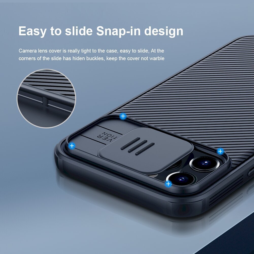 Nillkin CamShield Pro Magnetic Hard Case for iPhone 12/12 Pro 6.1 Black hind ja info | Telefonide kaitsekaaned ja -ümbrised | hansapost.ee