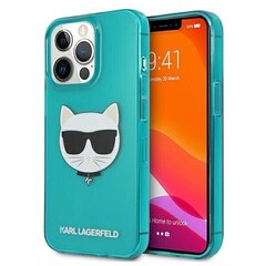 Original KARL LAGERFELD Glitter Shoupette Fluo telefoniümbris sobib iPhone 13 / 13 Pro / 14, sinine hind ja info | Telefonide kaitsekaaned ja -ümbrised | hansapost.ee