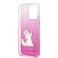 KLHCP13LCFNRCPI Karl Lagerfeld PC/TPU Choupette Eat Case for iPhone 13 Pro Pink hind ja info | Telefonide kaitsekaaned ja -ümbrised | hansapost.ee