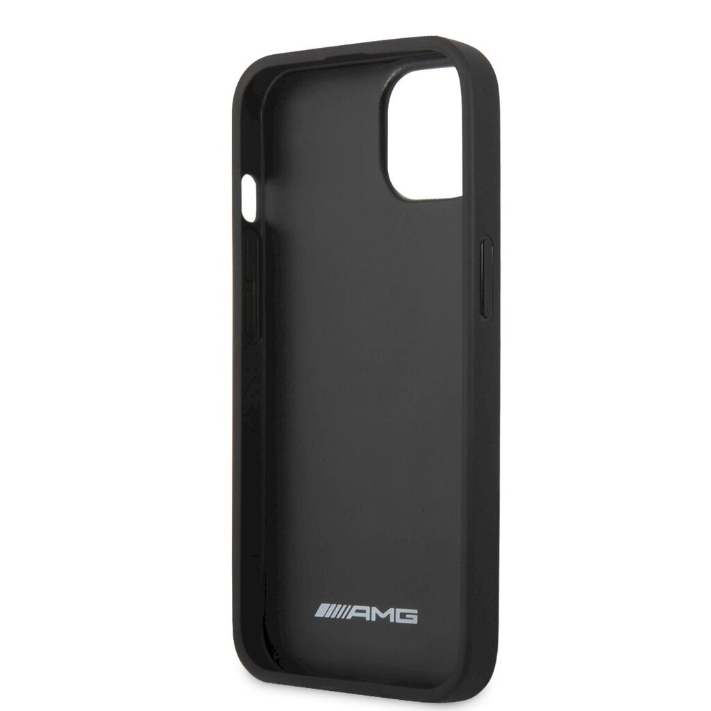 AMHCP13MDEBK AMG PU Carbon Effect Hard Case for iPhone 13 Black цена и информация | Telefonide kaitsekaaned ja -ümbrised | hansapost.ee