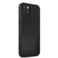 AMHCP13MDEBK AMG PU Carbon Effect Hard Case for iPhone 13 Black hind ja info | Telefonide kaitsekaaned ja -ümbrised | hansapost.ee