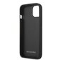 MEHCP13MMBLBK Mercedes Genuine Leather Meshed Hard Case for iPhone 13 Black hind ja info | Telefonide kaitsekaaned ja -ümbrised | hansapost.ee