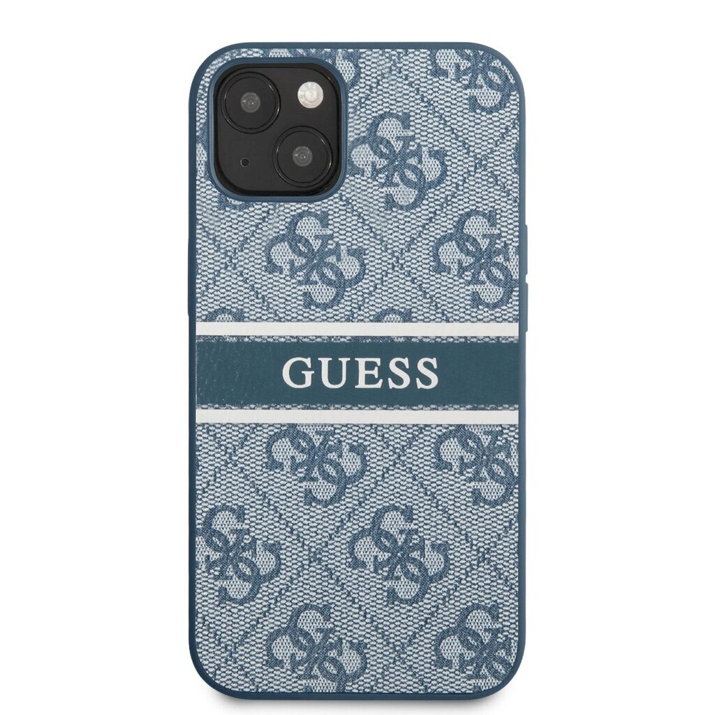 GUHCP13M4GDBL Guess PU 4G Printed Stripe Case for iPhone 13 Blue цена и информация | Telefonide kaitsekaaned ja -ümbrised | hansapost.ee