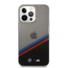 Чехол BMHCP13XMHLPK BMW M PC/TPU Tricolor Stripes Case for iPhone 13 Pro Max Transparent цена и информация | Чехлы для телефонов | hansapost.ee