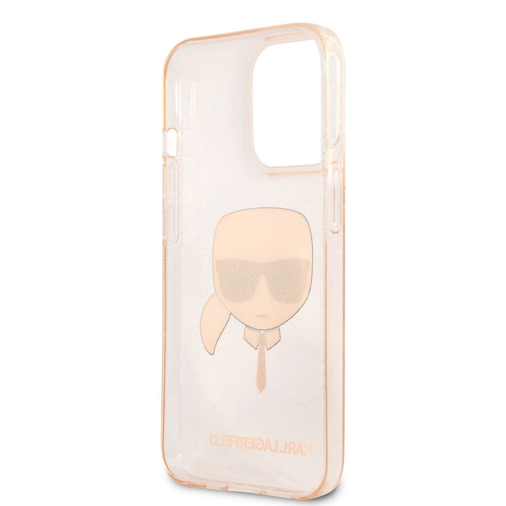 KLHCP13LKHTUGLGO Karl Lagerfeld TPU Full Glitter Karl Head Case for iPhone 13 Pro Gold цена и информация | Telefonide kaitsekaaned ja -ümbrised | hansapost.ee