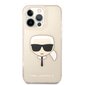 KLHCP13XKHTUGLGO Karl Lagerfeld TPU Full Glitter Karl Head Case for iPhone 13 Pro Max Gold hind ja info | Telefonide kaitsekaaned ja -ümbrised | hansapost.ee