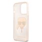 KLHCP13XKHTUGLGO Karl Lagerfeld TPU Full Glitter Karl Head Case for iPhone 13 Pro Max Gold hind ja info | Telefonide kaitsekaaned ja -ümbrised | hansapost.ee