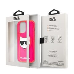 KLHCP13LCHTRP Karl Lagerfeld TPU Choupette Head Case for iPhone 13 Pro Fluo Pink цена и информация | Чехлы для телефонов | hansapost.ee