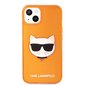 KLHCP13MCHTRO Karl Lagerfeld TPU Choupette Head Case for iPhone 13 Fluo Orange hind ja info | Telefonide kaitsekaaned ja -ümbrised | hansapost.ee