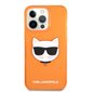 KLHCP13LCHTRO Karl Lagerfeld TPU Choupette Head Case for iPhone 13 Pro Fluo Orange hind ja info | Telefonide kaitsekaaned ja -ümbrised | hansapost.ee