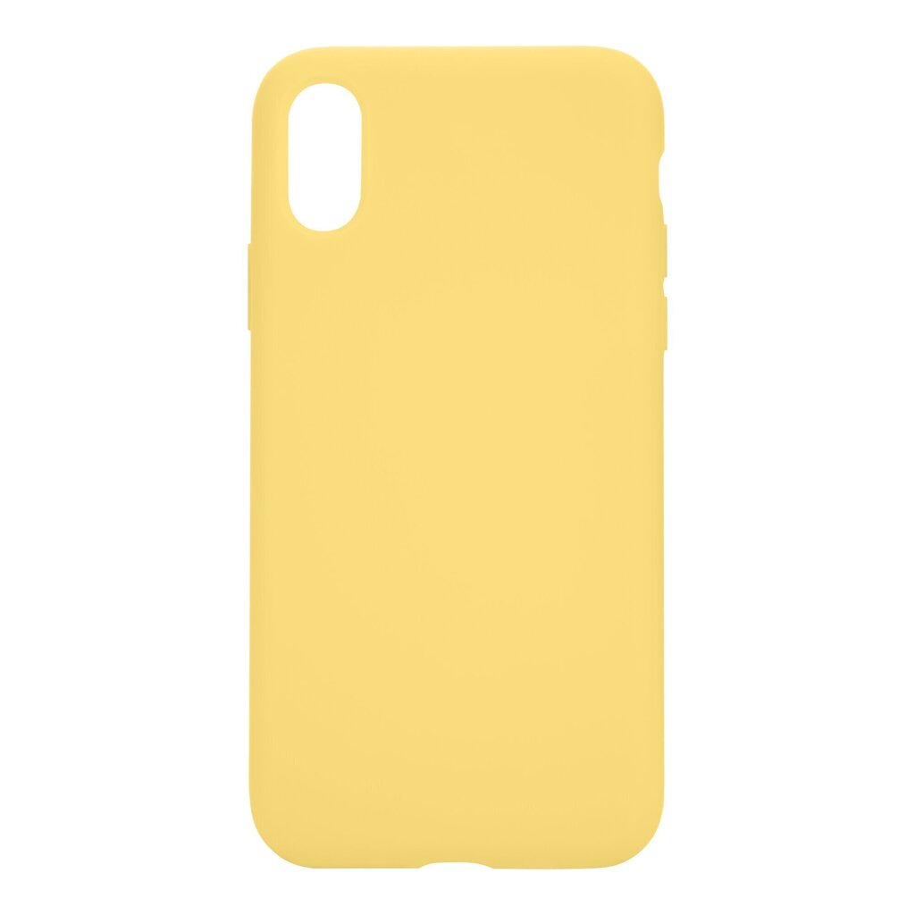 Telefoniümbris Tactical Velvet Smoothie Apple iPhone X/XS, Banana, kollane цена и информация | Telefonide kaitsekaaned ja -ümbrised | hansapost.ee